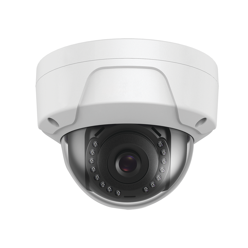 4 Megapixel IP Dome H.265+ / 2.8mm Fixed Lens / 96 ft IR  / Outdoor IP67 / IK10  / WDR / PoE / MicroSD Support