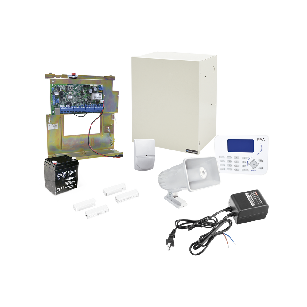 Kit de Alarma con Sensores cableados, Conexión IP con App PIMALINK2.0 Gratis!