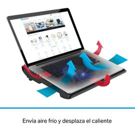 Base de enfriamiento para laptop, de 2 posiciones Base de enfriamiento para laptop, de 2 posiciones