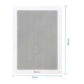 Juego de 2 bocinas de 2 vías 240 W PMPO c/u con crossover, para plafón