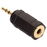 Adaptador elite de conector 2,5 mm a jack 3,5 mm, estéreo
