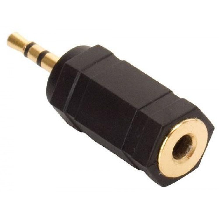 Adaptador elite de conector 2,5 mm a jack 3,5 mm, estéreo Adaptador elite de conector 2,5 mm a jack 3,5 mm, estéreo