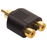 Adaptador elite de conector RCA a 2 jacks RCA