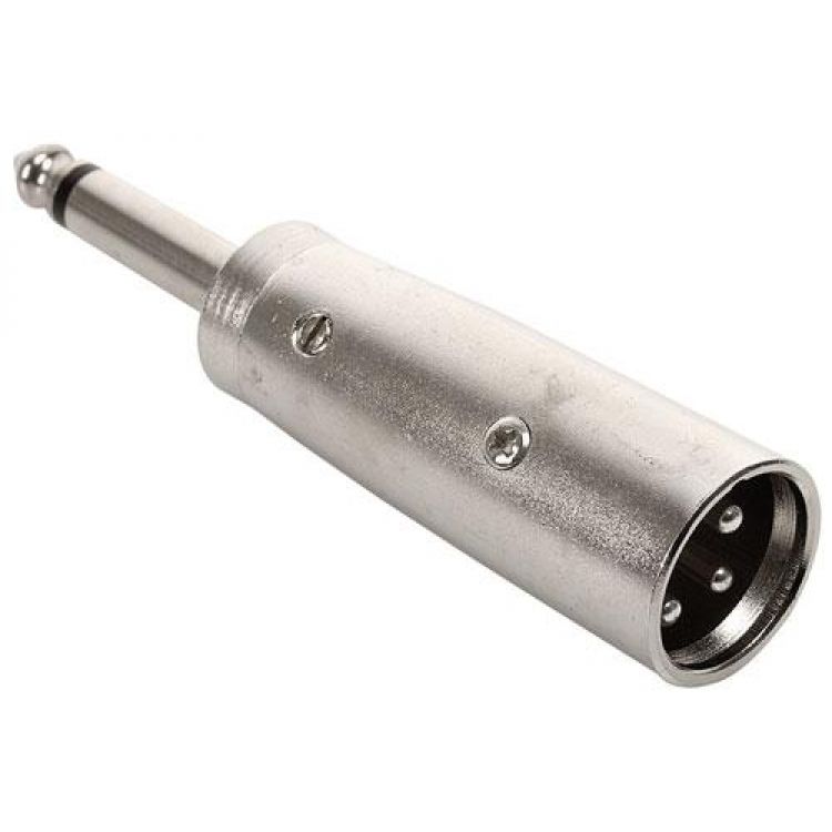 Adaptador de conector 6,3 mm a conector Cannon, monoaural Adaptador de conector 6,3 mm a conector Cannon, monoaural