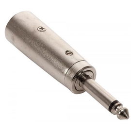 Adaptador de conector 6,3 mm a conector Cannon, monoaural Adaptador de conector 6,3 mm a conector Cannon, monoaural