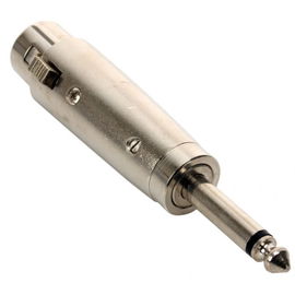 Adaptador de conector 6,3 mm a jack Cannon, monoaural
