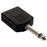 Adaptador de conector 6,3 mm a 2 jacks 6,3 mm, monoaural