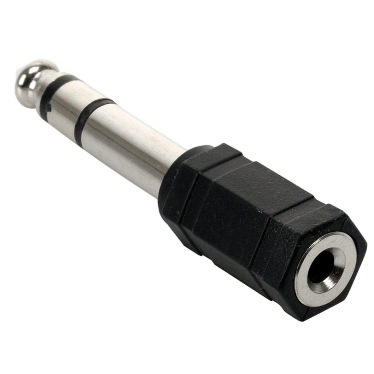 Adaptador de plug 6,3 mm a jack 3,5 mm, estéreo Adaptador de plug 6,3 mm a jack 3,5 mm, estéreo