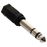 Adaptador de plug 6,3 mm a jack 3,5 mm, estéreo
