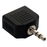 Adaptador de conector 3,5 mm a 2 jacks 3,5 mm, estéreo
