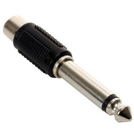 Adaptador de conector 6,3 mm a jack RCA, monoaural