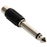 Adaptador de conector 6,3 mm a jack RCA, monoaural