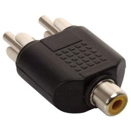 Adaptador de 2 conectors RCA a jack RCA