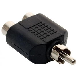 Adaptador de conector RCA a 2 jacks RCA