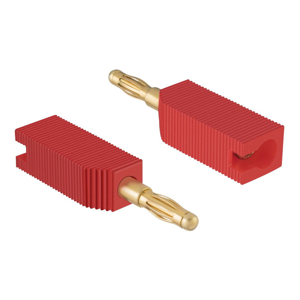 Plug banana apilable, rojo Plug banana apilable, rojo
