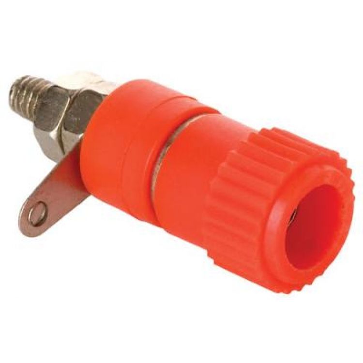 Jack banana/atronillable para chasis, rojo Jack banana/atronillable para chasis, rojo