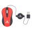 Mini mouse USB 800 DPI con cable retráctil