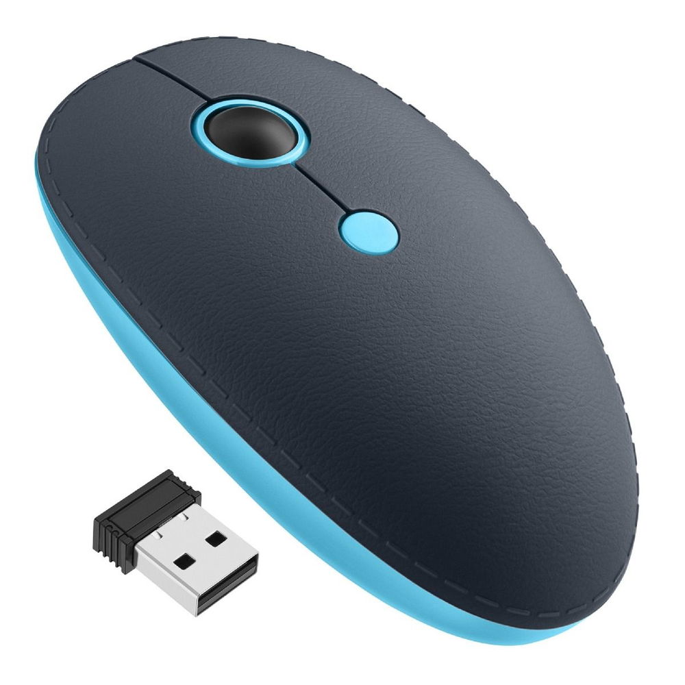 Mouse inalámbrico 800 / 1200 / 1600 DPI con acabado tipo piel Mouse inalámbrico 800 / 1200 / 1600 DPI con acabado tipo piel