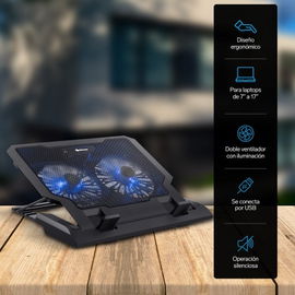Base de enfriamiento para laptop, de 5 posiciones