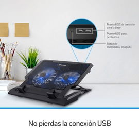 Base de enfriamiento para laptop, de 5 posiciones