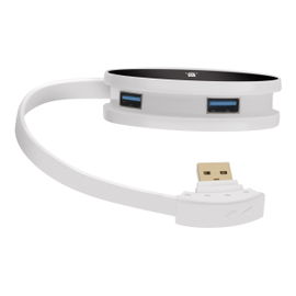 HUB USB 3.0 de 4 puertos con carga rápida