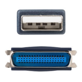 Adaptador USB a paralelo (Centronics) de 36 pines, de 1,8 m Adaptador USB a paralelo (Centronics) de 36 pines, de 1,8 m