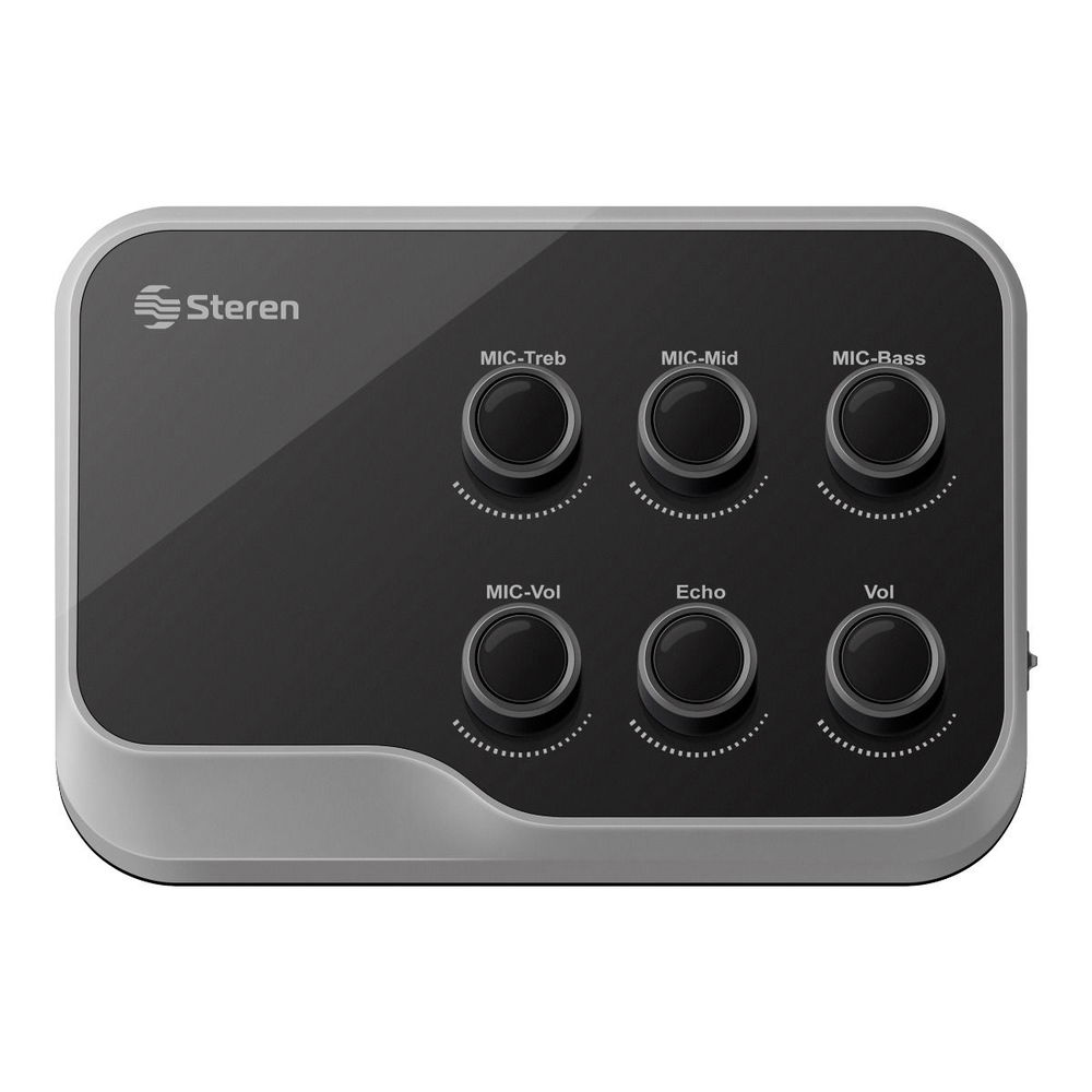 Mini mezcladora de 2 canales con Bluetooth* y batería recargable Mini mezcladora de 2 canales con Bluetooth* y batería recargable