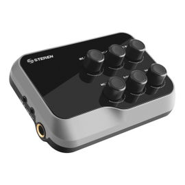 Mini mezcladora de 2 canales con Bluetooth* y batería recargable Mini mezcladora de 2 canales con Bluetooth* y batería recargable