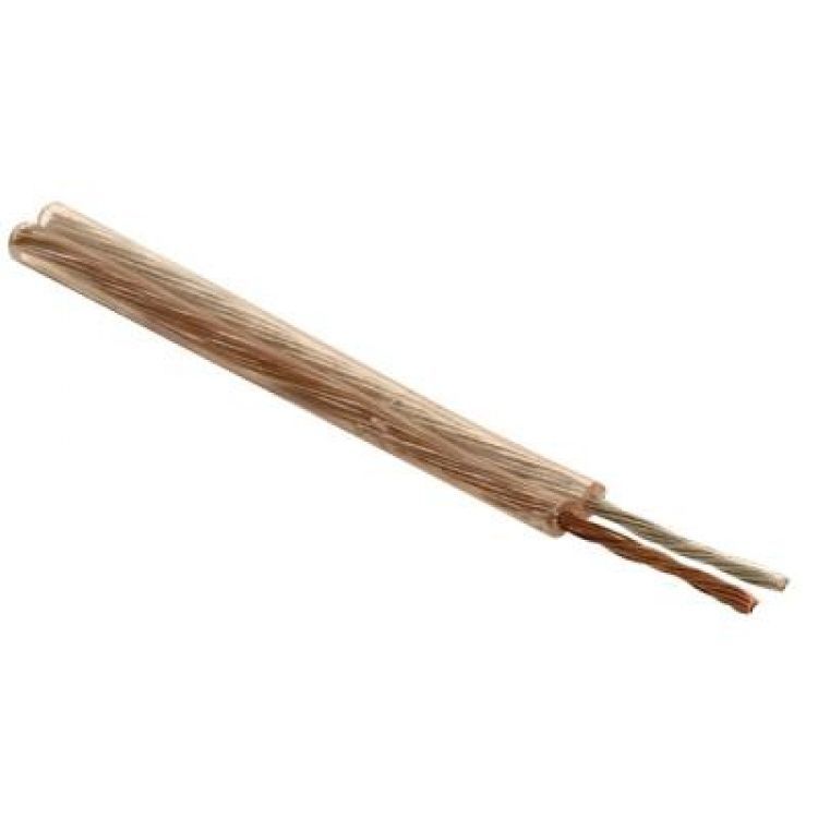 Cable dúplex polarizado 500 m 20 AWG, transparente Cable dúplex polarizado 500 m 20 AWG, transparente