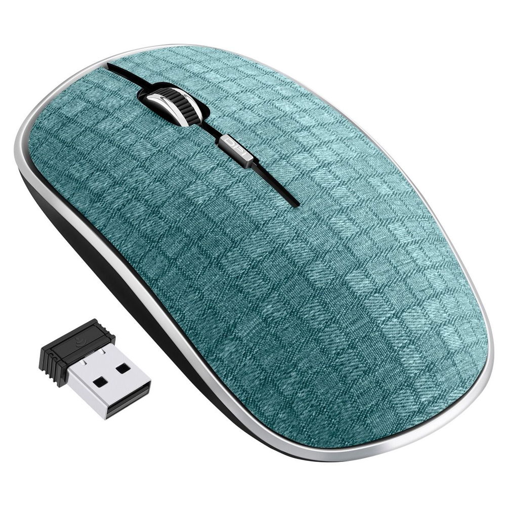 Mouse inalámbrico 800 / 1200 / 1600 DPI con acabado textil