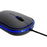 Mouse USB con cable retráctil y luz LED