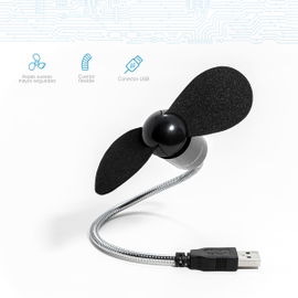 Ventilador USB con cuello flexible