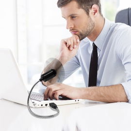 Ventilador USB con cuello flexible
