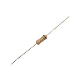 Resistencia de carbón, de 1/2 Watt, al 5% de tolerancia, de 1 kOhm Resistencia de carbón, de 1/2 Watt, al 5% de tolerancia, de 1 kOhm