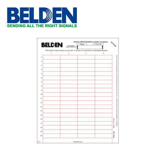 PAQUETE DE ETIQUETAS PARA PLACAS FRONTALES ANGULARES MDVO MEDIAFLEX BELDEN AX101552 25 HOJAS 80 PZA POR HOJA PAQUETE DE ETIQUETAS PARA PLACAS FRONTALES ANGULARES MDVO MEDIAFLEX BELDEN AX101552 25 HOJAS 80 PZA POR HOJA