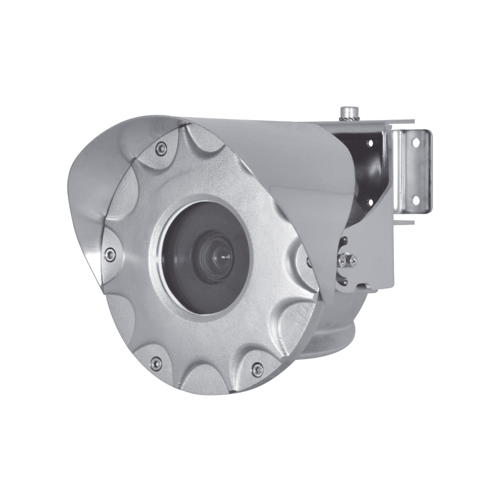 CAMARA IP FHD ANTI EXPLOSIÓN, DIA/NOCHE, PARASOL, Serie MMX Maximus para Atmósfera Explosiva por Gases Inflamables o Polvo. 10X de Zoom y 10 Mts. de Cable Blindado