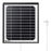 Panel solar para cámara CCTV de batería recargable
