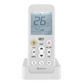 Control remoto universal Wi-Fi* para aire acondicionado, con batería recargable y linterna LED Control remoto universal Wi-Fi* para aire acondicionado, con batería recargable y linterna LED