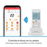 Control remoto universal Wi-Fi* para aire acondicionado, con batería recargable y linterna LED