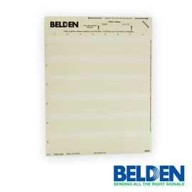 PAQUETE DE ETIQUETAS PARA CABLE DE 4 PARES BELDEN AX101555 25 HOJAS POR PAQUETE 48 PZA POR HOJA