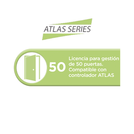 Licencia para 50 puertas compatible con controlador ATLAS