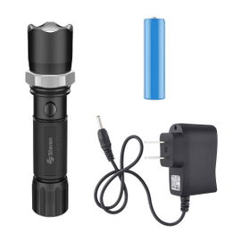 Linterna LED de aluminio resistente al agua con batería recargable Linterna LED de aluminio resistente al agua con batería recargable