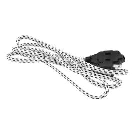 Extensión eléctrica de 2 m con 2 contactos y cable tipo cordón Extensión eléctrica de 2 m con 2 contactos y cable tipo cordón