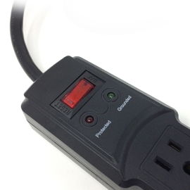 Multicontacto de 6 salidas verticales y doble cargador USB