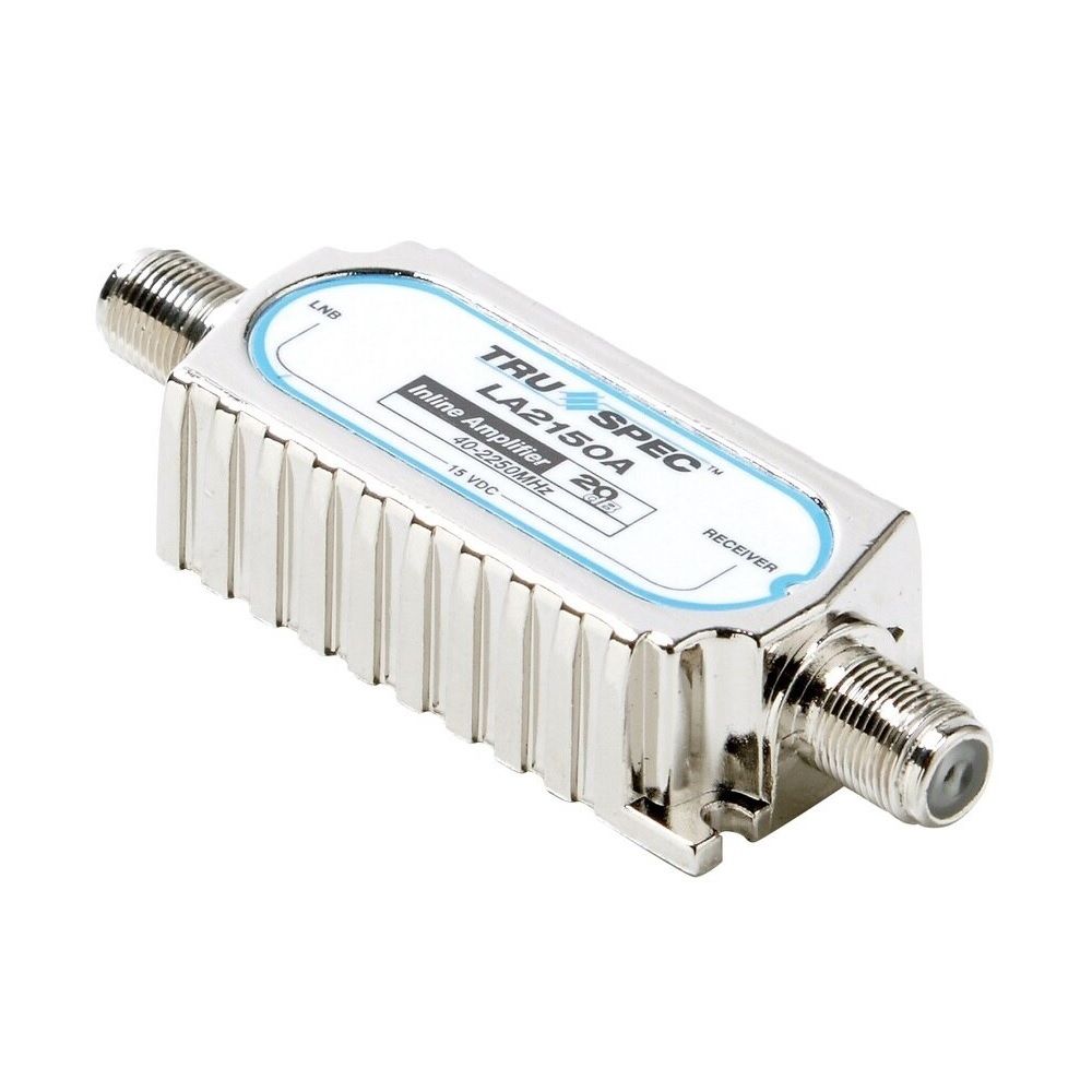 Amplificador de señal en línea, de 45 dB, 40-2150 MHz Amplificador de señal en línea, de 45 dB, 40-2150 MHz