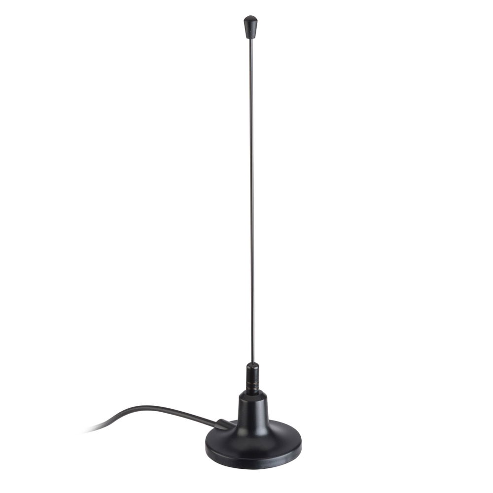 Mini antena UHF con base de imán y booster de 26 dB Mini antena UHF con base de imán y booster de 26 dB