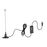Mini antena UHF con base de imán y booster de 26 dB