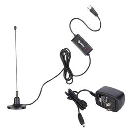 Mini antena UHF con base de imán y booster de 26 dB Mini antena UHF con base de imán y booster de 26 dB