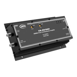 Amplificador de distribución de 50 dB, hasta 550 MHz Amplificador de distribución de 50 dB, hasta 550 MHz