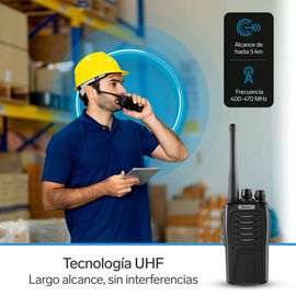 Radio intercomunicador análogo / digital profesional, hasta 5 Km de alcance Radio intercomunicador análogo / digital profesional, hasta 5 Km de alcance
